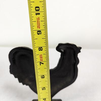 1989 Art Mark Cast Iron Rooster Doorstop