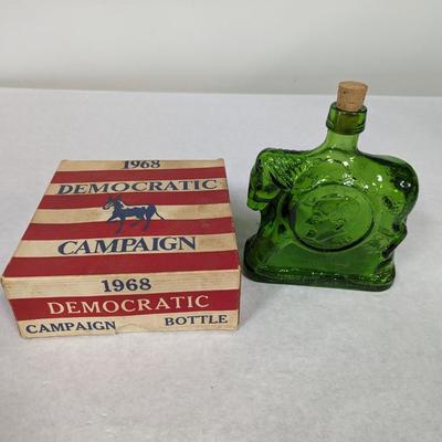 1968 Democratic Campaign Bottle In Box