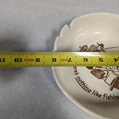 McCoy Ashtray There's Nothing Like Fishing!