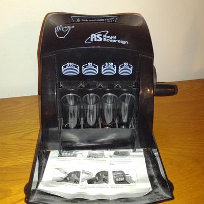 Royal Sovereign Manual Change Sorter with Paper Coin Wrappers