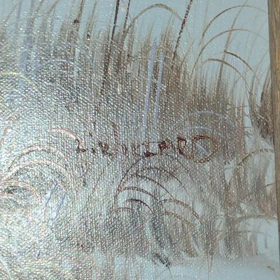 Seascape Painting on Canvas- Signed by Artist- Approx 23" x 19"