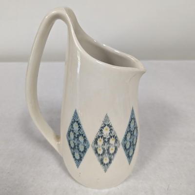 Vintage Iroquois Blue Diamond Creamer
