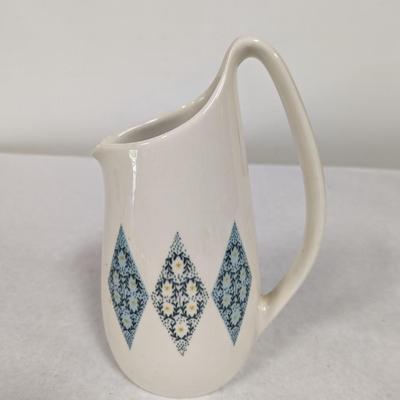 Vintage Iroquois Blue Diamond Creamer