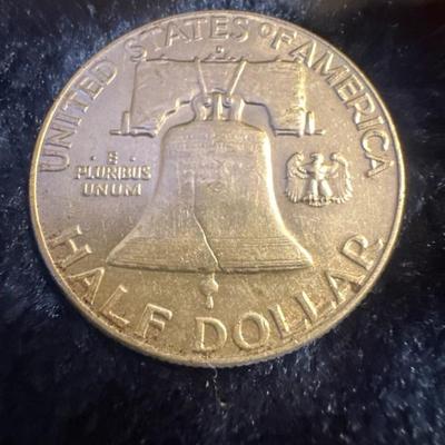 1961 .50c Benjamin Franklin U S silver