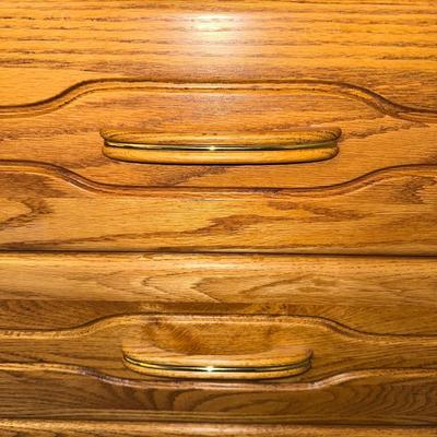THE ORMAN GRUBB SOLID OAK 6 DRAWER CHEST