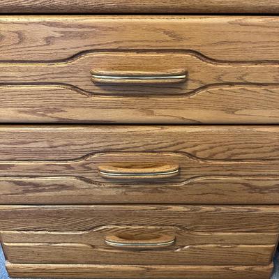 THE ORMAN GRUBB SOLID OAK 6 DRAWER CHEST