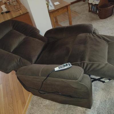 Ashley Upholstered Lift Chair with Heat and Massage