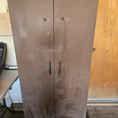 Antique Aluminum Cabinet