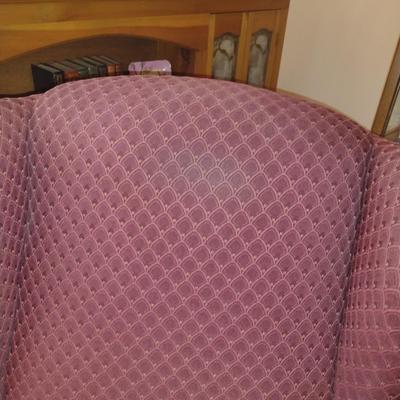 Lane Upholstered Reclining Wing Back Chair (Choice A)