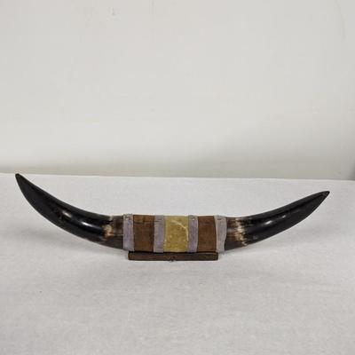 Western Decor Mounted Bull Horns