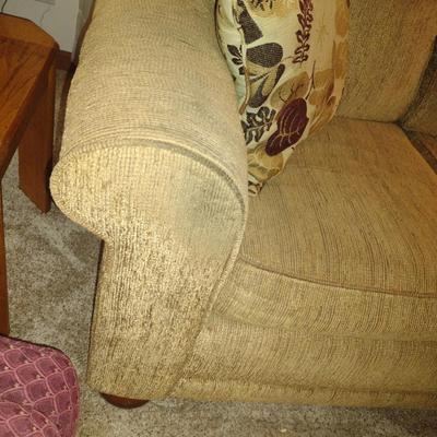 Upholstered Three Cushion Sleeper Sofa- Approx 86