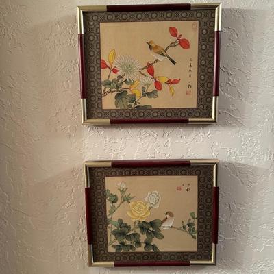 5 FRAMED ASIAN PICTURES