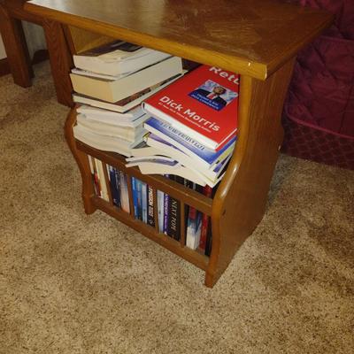 Solid Wood Magazine Rack/Side Table