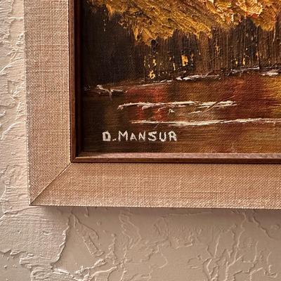 OIL PAINTING BY ARTIST D MANSUA
