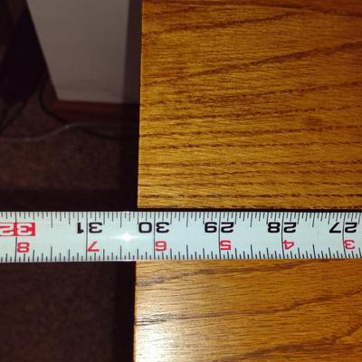 Solid Wood Accent/Entryway Table with Drawer- Approx 30 1/2" x 16 1/2" x 27" Tall