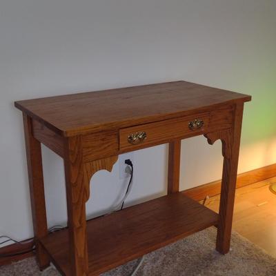 Solid Wood Accent/Entryway Table with Drawer- Approx 30 1/2" x 16 1/2" x 27" Tall