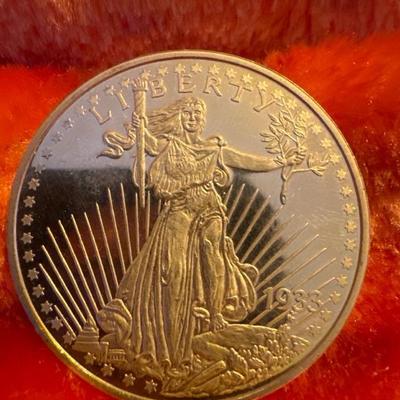 1933 US $20 Gold St. Gaudens Copy Coin! Nice Novelty!