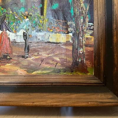 SIGNED OIL PAINTING ON CANVAS
