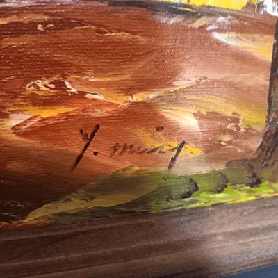 SIGNED OIL PAINTING ON CANVAS