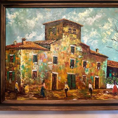 SIGNED OIL PAINTING ON CANVAS