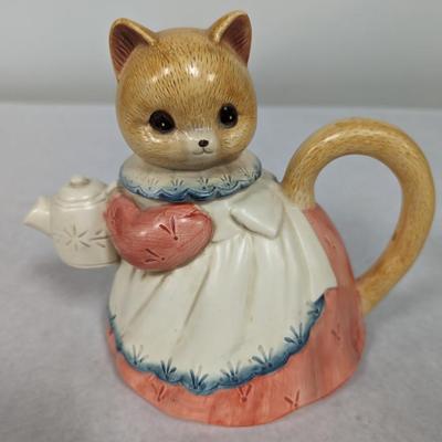 Vintage Takahashi San Francisco Cat Tea Pot Japan