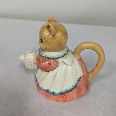 Vintage Takahashi San Francisco Cat Tea Pot Japan