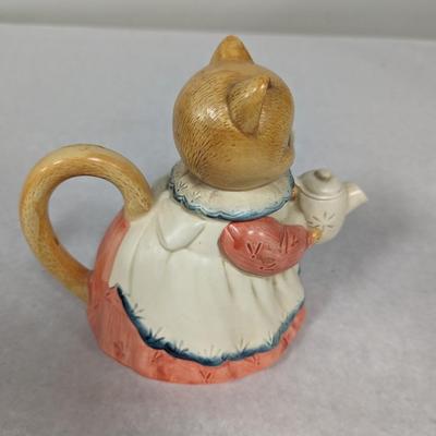 Vintage Takahashi San Francisco Cat Tea Pot Japan