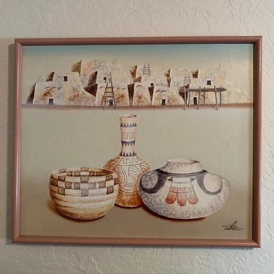 2 SIGNED SOUTH WEST THEMED PAINTINGS