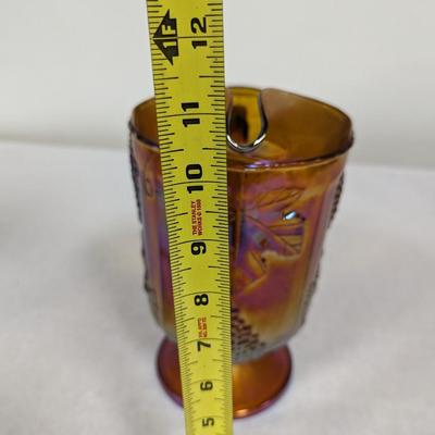 Vintage Harvest & Grape Amber Pitcher