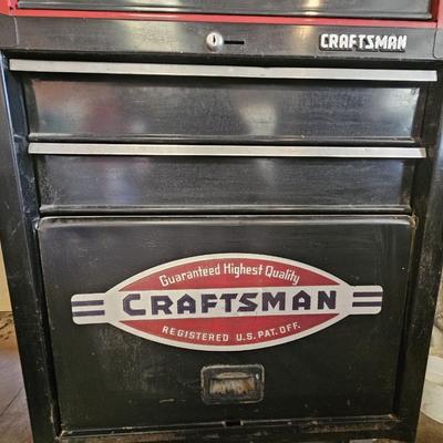 Vintage Black Craftsman Tool Chest