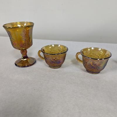 Amber Harvest Glasses