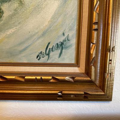 SIGNED DE GRAZIA "LOS NINOS" OIL PAINTING