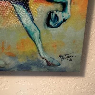 'THE STALLION PRANCE" & "MIDNIGHT SPIRIT VI" CANVAS WALL ART BY MARCIA BALDWIN