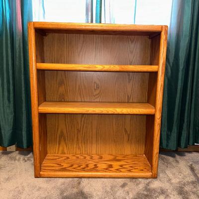 SOLID WOOD BOOKCASE W/ADJUSTABLE SHELVES