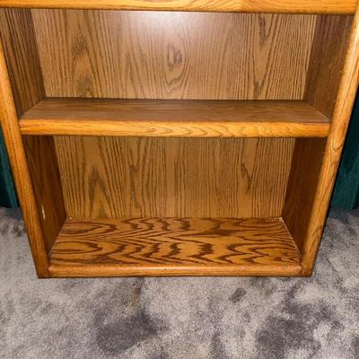 SOLID WOOD BOOKCASE W/ADJUSTABLE SHELVES