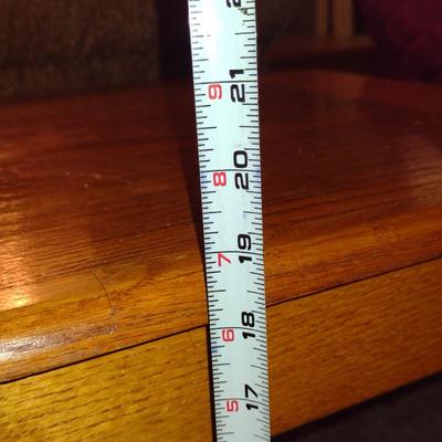 Solid Wood Side Table- Approx 21 3/4" x 20" x 18 3/4" Tall