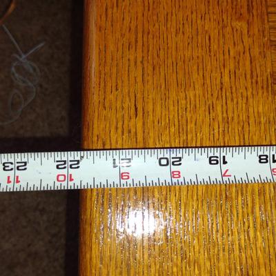 Solid Wood Side Table- Approx 21 3/4" x 20" x 18 3/4" Tall