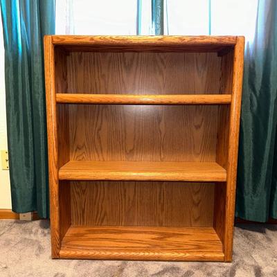 SOLID WOOD BOOKCASE W/ADJUSTABLE SHELVES