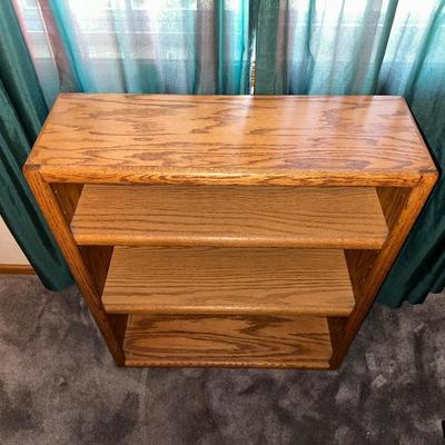 SOLID WOOD BOOKCASE W/ADJUSTABLE SHELVES