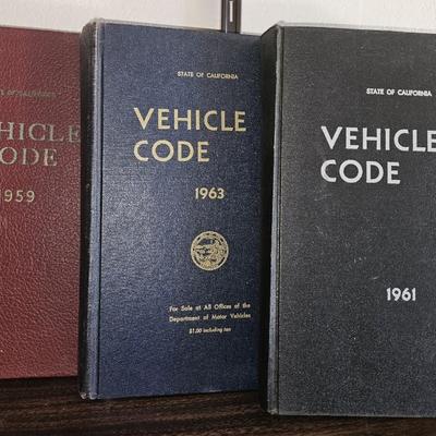 10 Vintage Vehicle Code Books