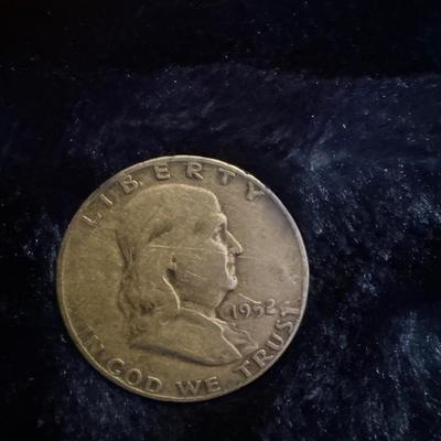 1952 D Benjamin Franklin .50c U S coin