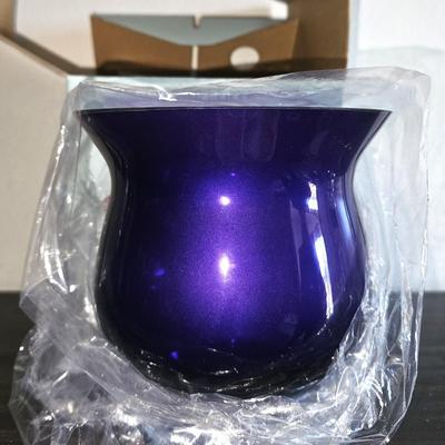 Party Lite Purple Candle Holder