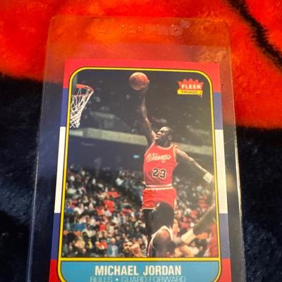 1986-87 Fleer MICHAEL AIR JORDAN ROOKIE GOAT CHICAGO BULLS GEM MINT