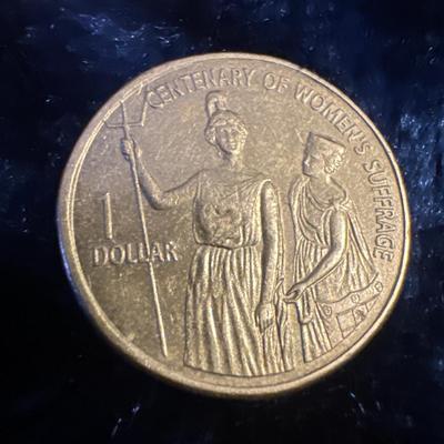 2003 Australian $1 One Dollar Coin Centenary Of Women's Suffrage Scarce Circ