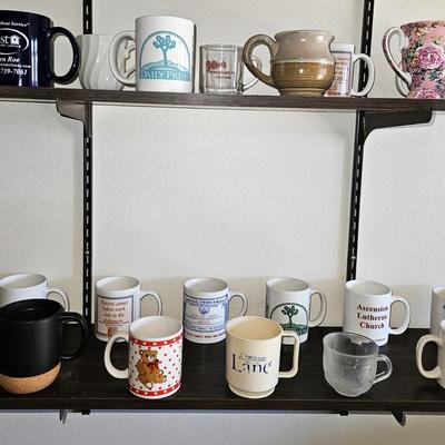 Assorted New and Vintage Coffee Mugs