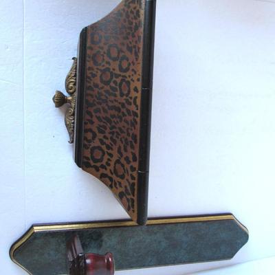 Small Decorative Wall Shelf and Wall Sconce