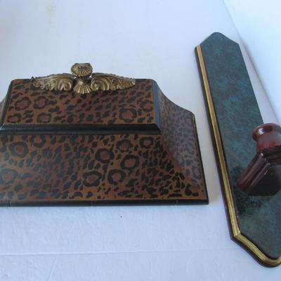 Small Decorative Wall Shelf and Wall Sconce