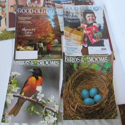 Lot of Magazines: Reminisce, Good Old Days, Birds and Blooms