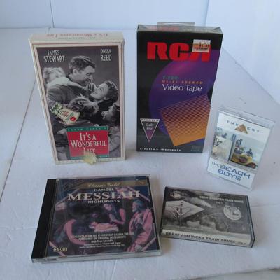 VHS, Casette and CD Lot