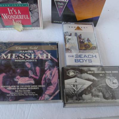 VHS, Casette and CD Lot